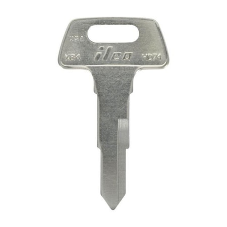 Hillman Hillman 5007053 Motorcycle Universal Key Blank; 2036 HD74 Double sided for Honda - Pack of 4 5007053